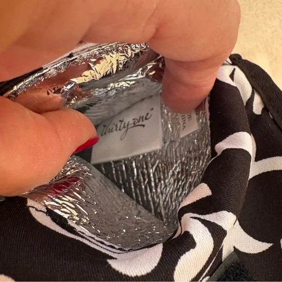 Thirty-One Black Parisian Pop Hot Hair Styling Tools Travel Case - Picture 7 of 8